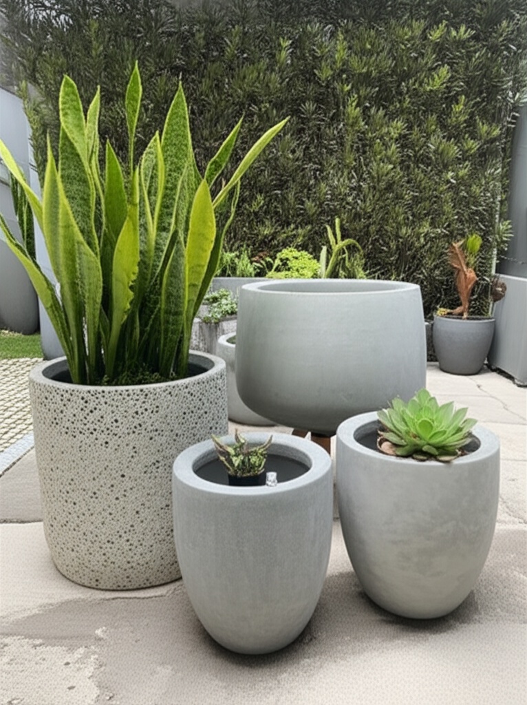 Beton Saksı Modelleri: Modern Evler İçin Endüstriyel Dokunuşlar