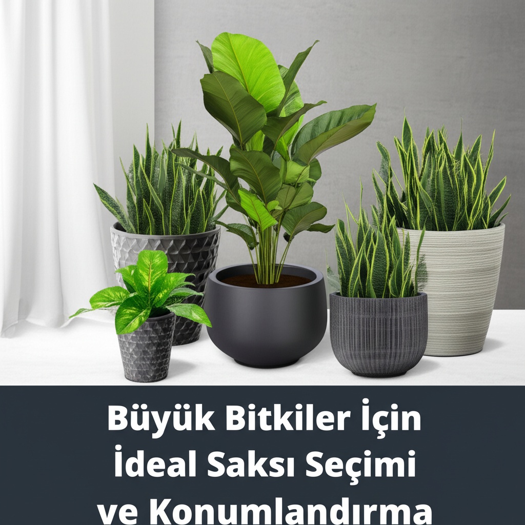 Büyük Bitkiler İçin İdeal Saksı Seçimi ve Konumlandırma