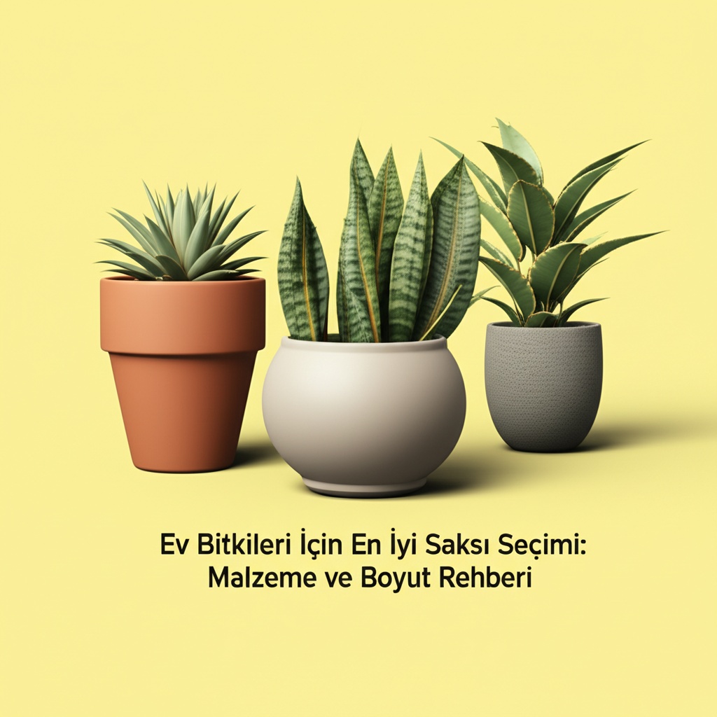 Ev Bitkileri İçin En İyi Saksı Seçimi: Malzeme ve Boyut Rehberi