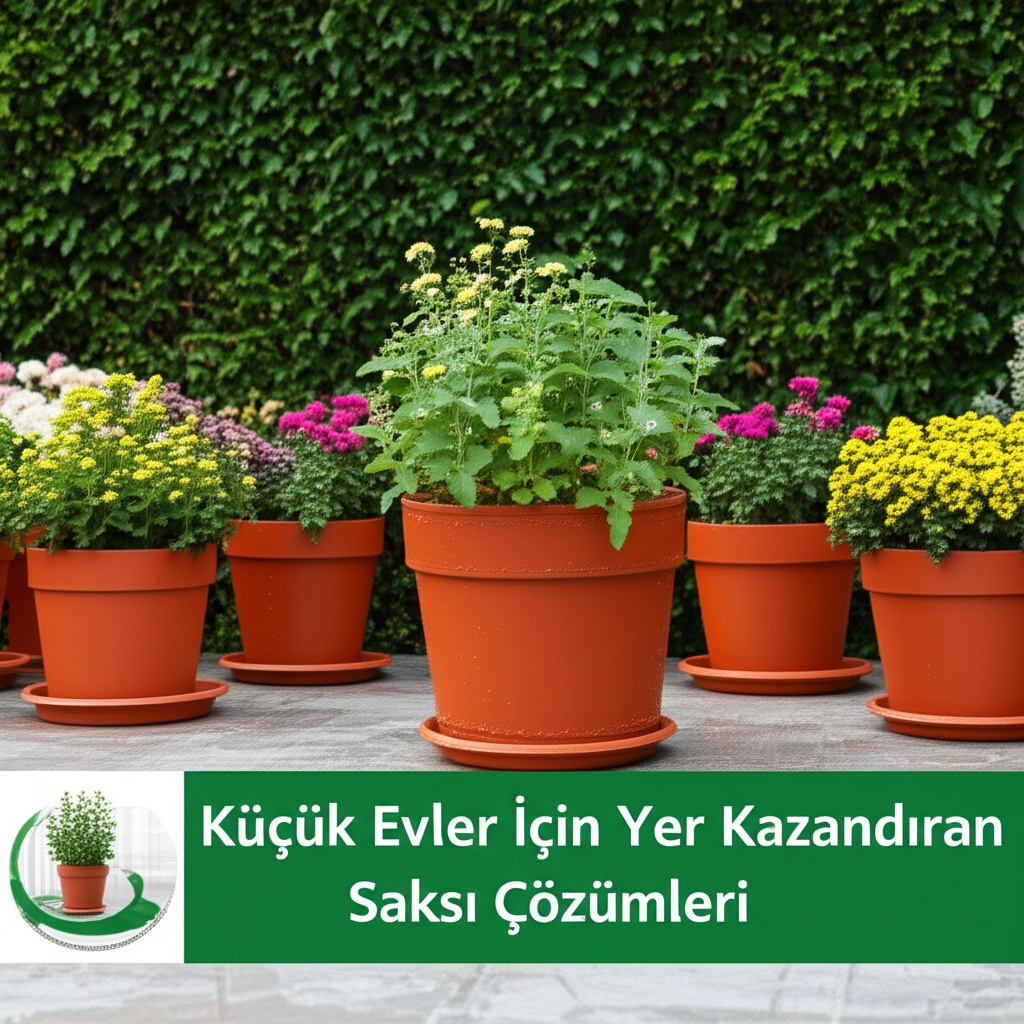 Küçük Evler İçin Yer Kazandıran Saksı Çözümleri