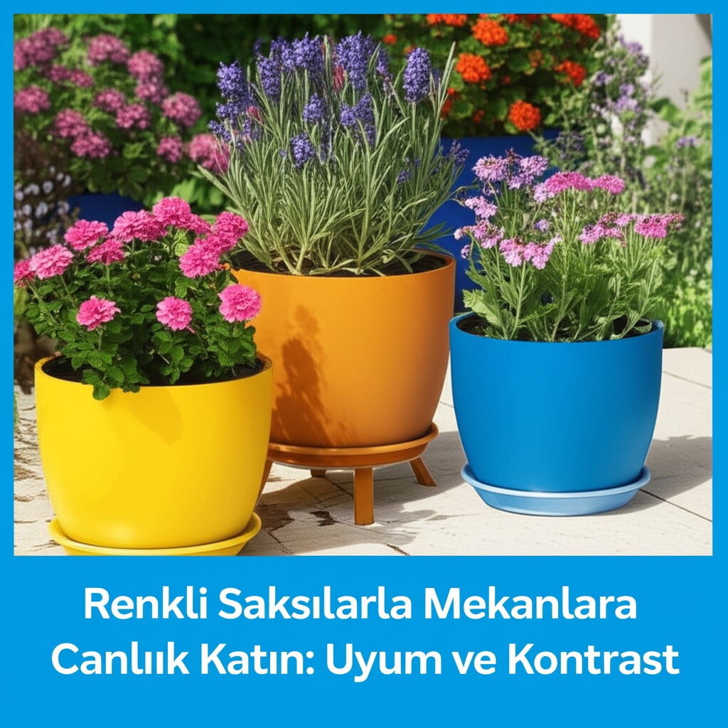 Renkli Saksılarla Mekanlara Canlılık Katın: Uyum ve Kontrast