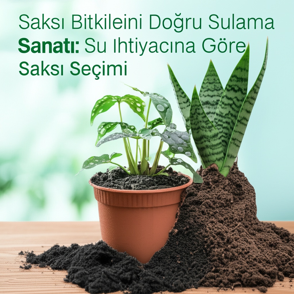 Saksı Bitkilerini Doğru Sulama Sanatı: Su İhtiyacına Göre Saksı Seçimi